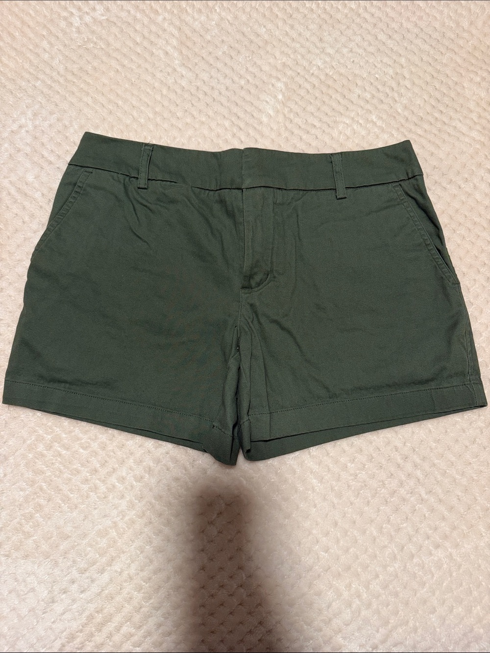 Tailored Olive Green Women's Bermuda Shorts